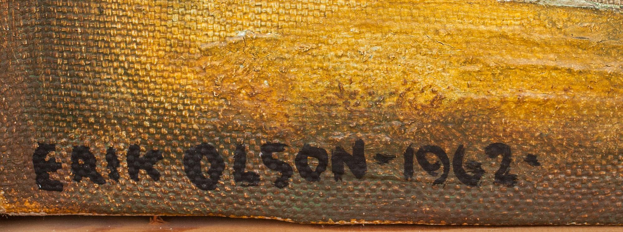 ERIK OLSON, olja på duk, signerad o daterad 1962.