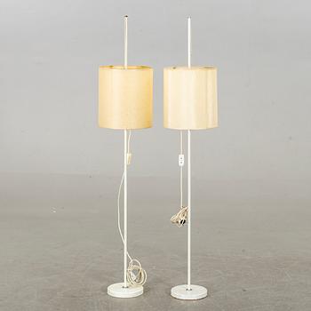 FLOOR LAMPS, 2 pcs, second half of 20th century.