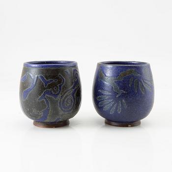 Gunnar Nylund, skålar 2 st. Nylund & Krebs, 1929-30 Köpenhamn Danmark.