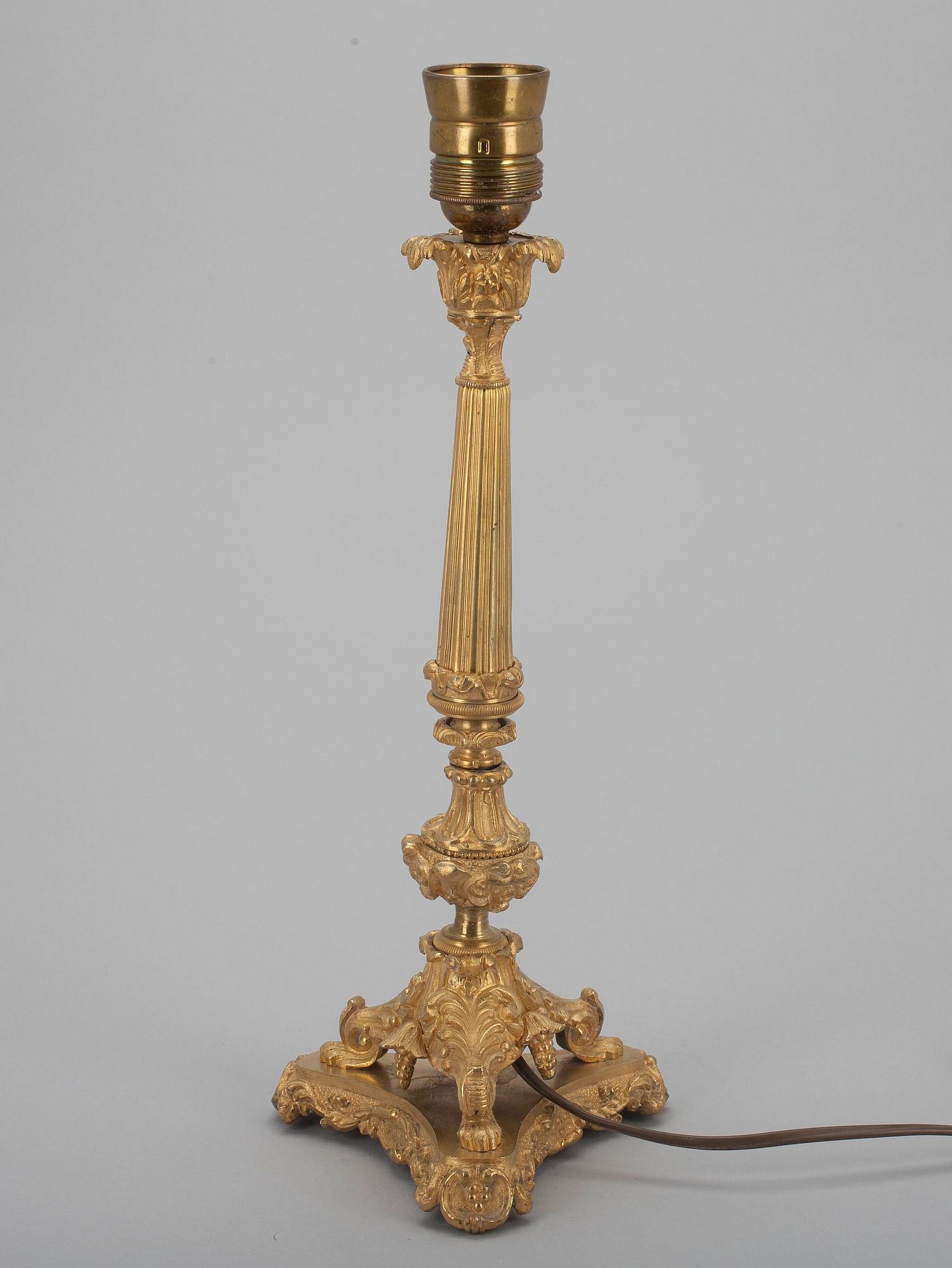 BORDSLAMPA, senempire, 1820-50.