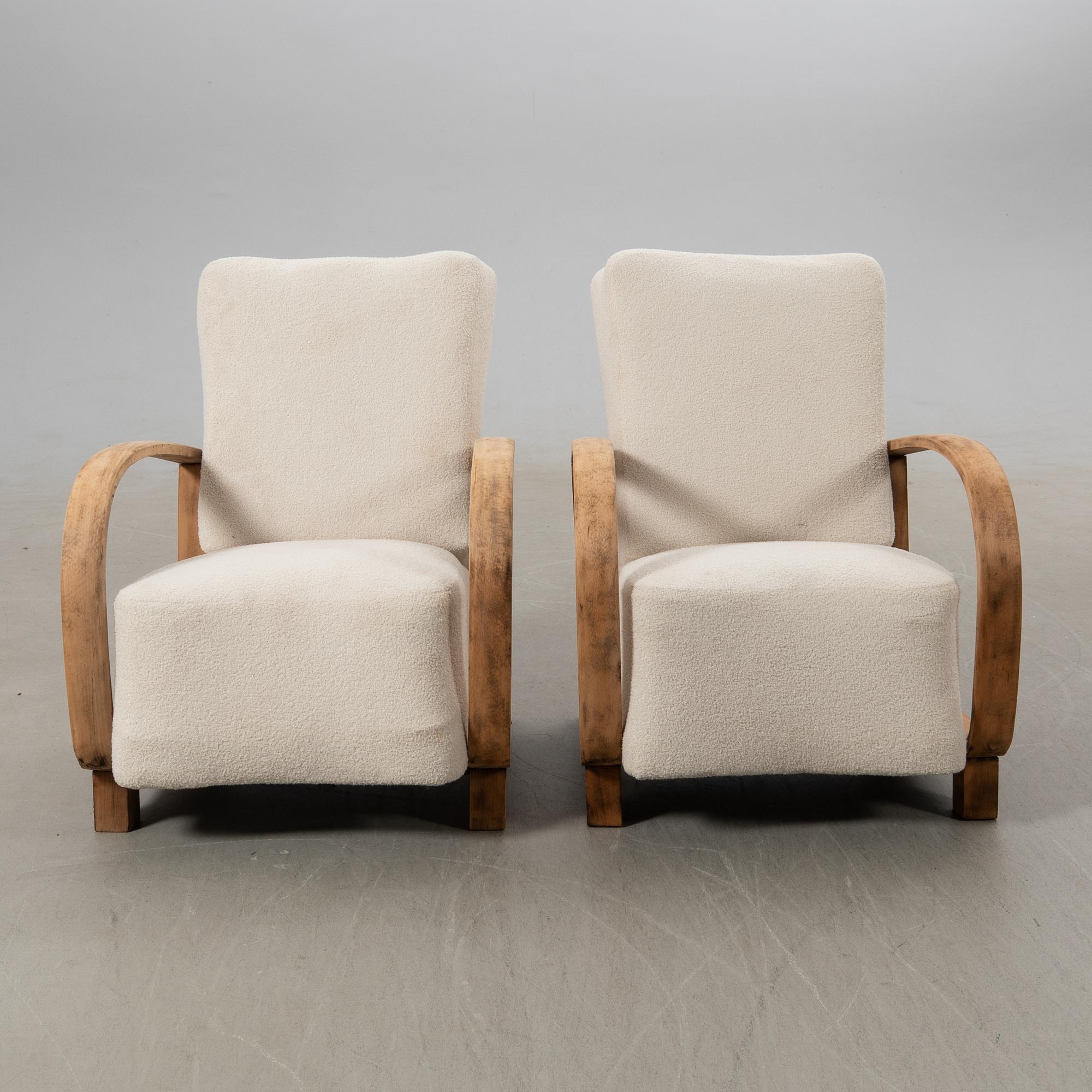 Fåtöljer ett par Art Deco 1900-talets första hälft.