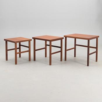 OLOF OTTELIN, satsbord, 3 delar, "Triplex", Kervo Snickerifabrik, Stockmann, 1960-tal.