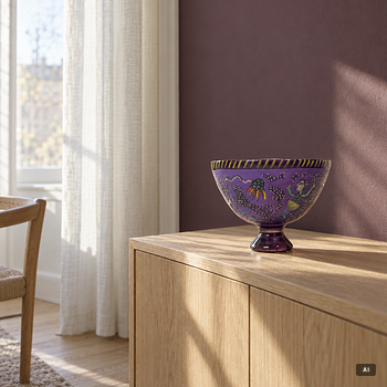 Ulrica Hydman-Vallien, a bowl, Kosta Boda.