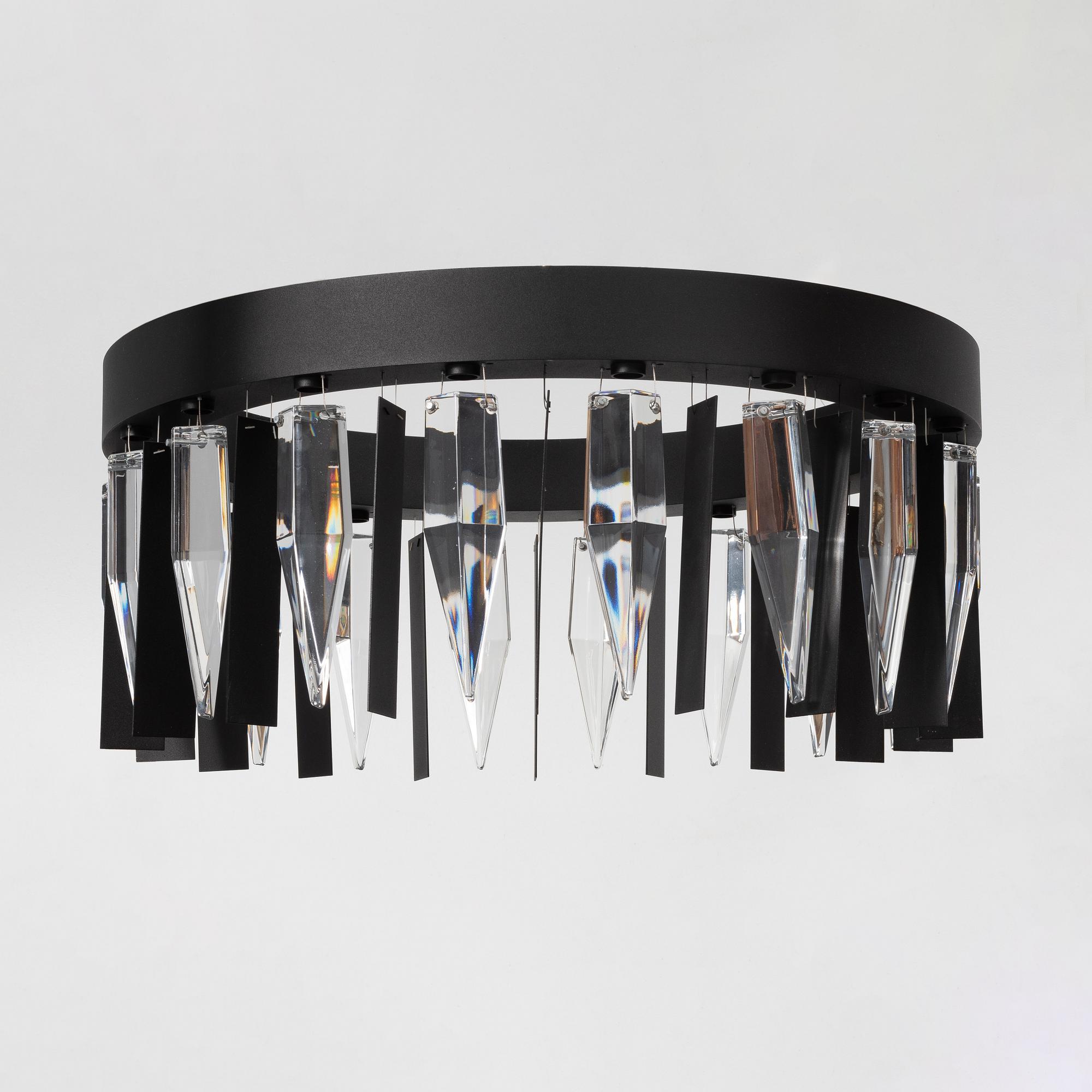 Lena Bergström, taklampa, "Prismo", Orrefors & Zero, 2007.