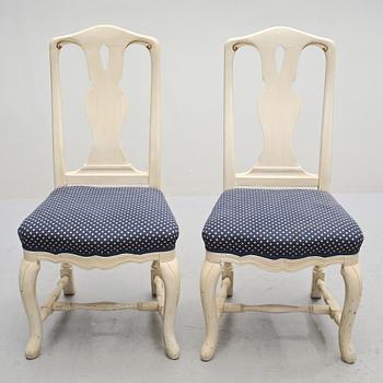 STOLAR, ett par, senbarockstil, 1900-talets slut.