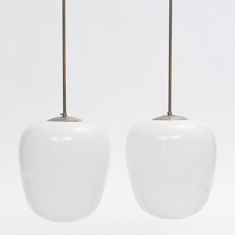 Asea, a pair of ceiling lamps, Swedish Modern 1940s.