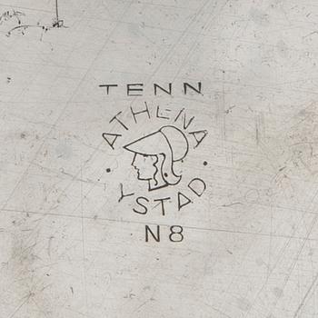Wiwen Nilsson, dish of pewter, for Tenn Athena Ystad 1939.