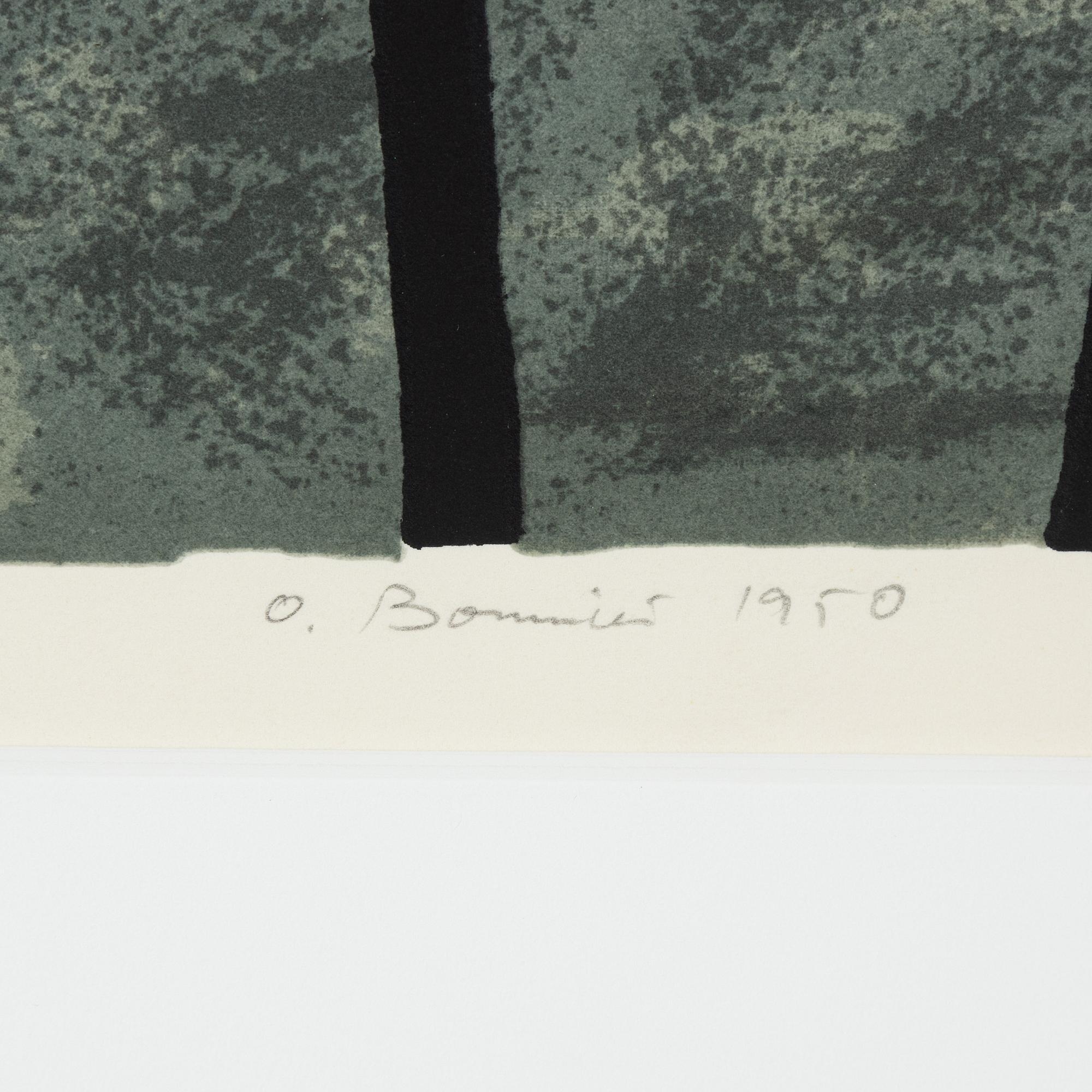 Olle Bonniér, lithograph in colours, signed and numbered EA.