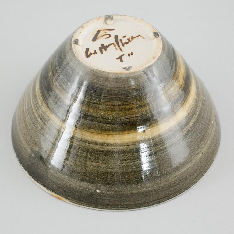 SKÅL, stengods, Carl-Harry Stålhane, Designhuset, Lidköping, signerad, 1900-talets andra hälft.