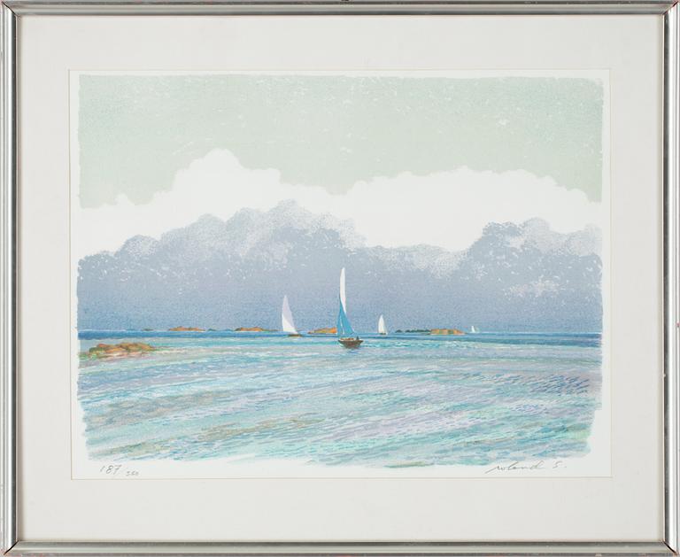 ROLAND SVENSSON, färglitografi, sign o numr 187/350.