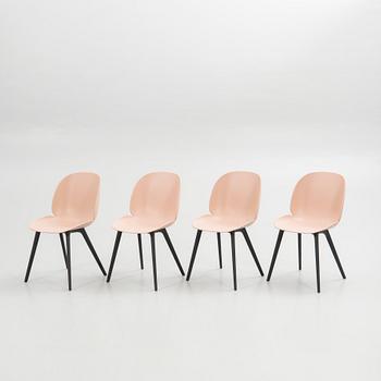 GamFratesi, chairs, 4 pcs, "Beetle Chair", Gubi, Denmark.