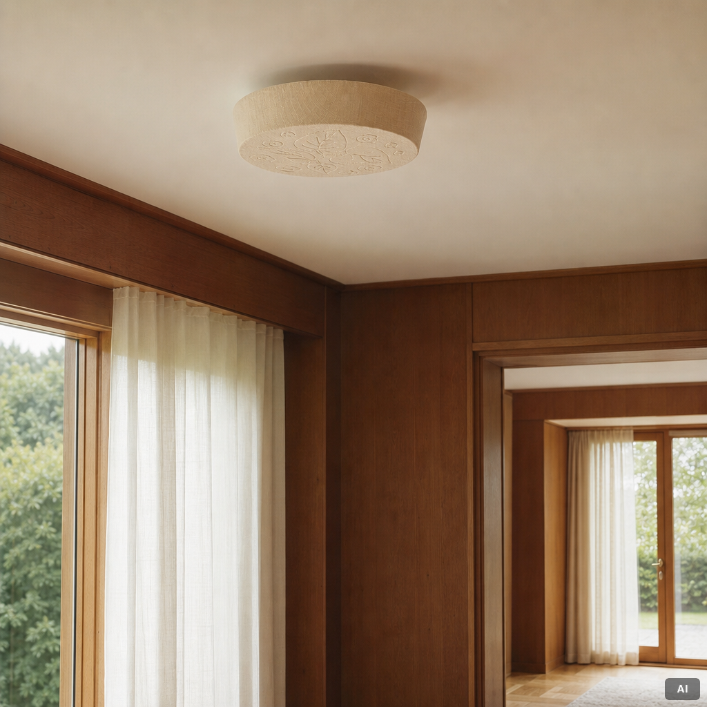 A ceiling light, 1960s/70s.