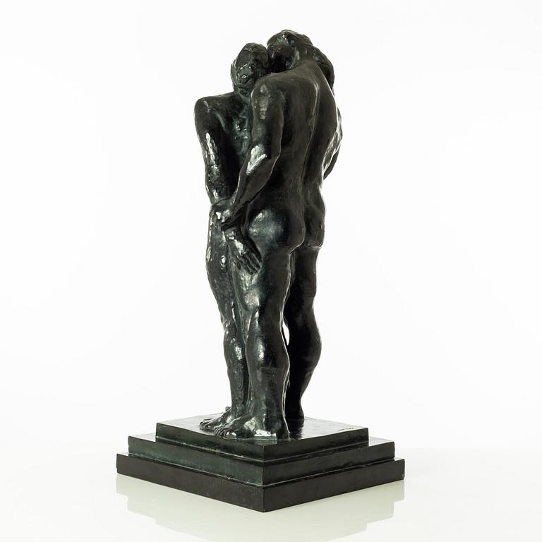 Gudmar Olovson, sculpture. Signed. Numbered. Foundry mark. Bronze, total height 71 cm, length 33 cm.