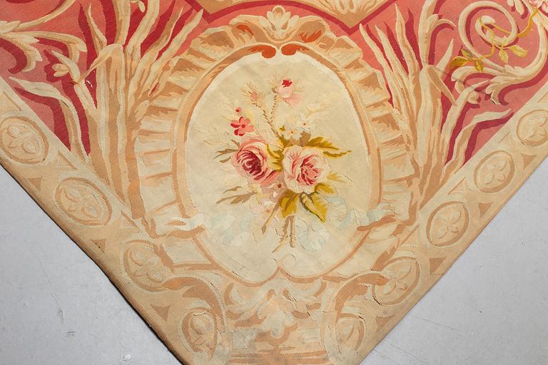 A carpet, tapestry weave, ca 625 x 431,5 cm, Aubusson the middle of the 19th century - around 1900, France.