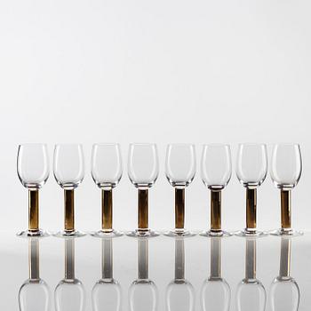 Gunnar Cyrén, an 18-piece 'Nobel' glass service, Orrefors.