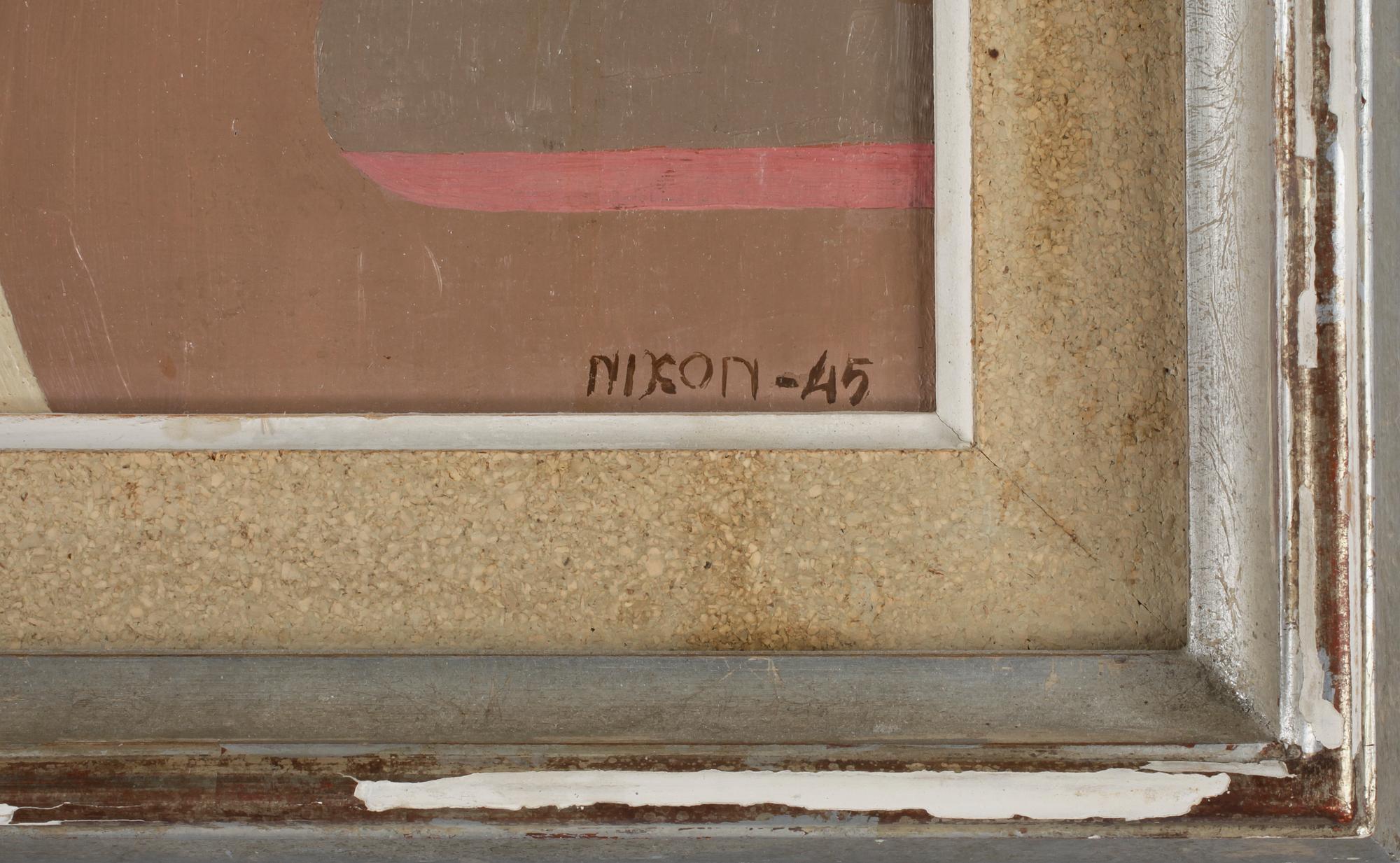 NILS NIXON, olja på pannå, sign och dat -49.