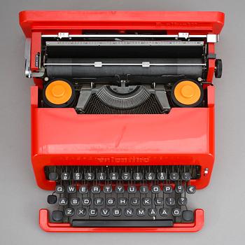 SKRIVMASKIN, "Valentine", Perry King samt Ettore Scottsass, Olivetti.