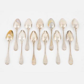 Carl Herdin, matskedar, 12 st, silver, Falun, 1842.