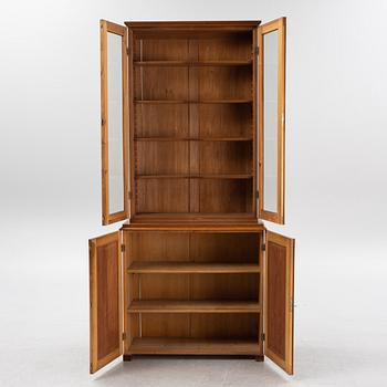 A mahogany veneered cabinet, late 19th Century.