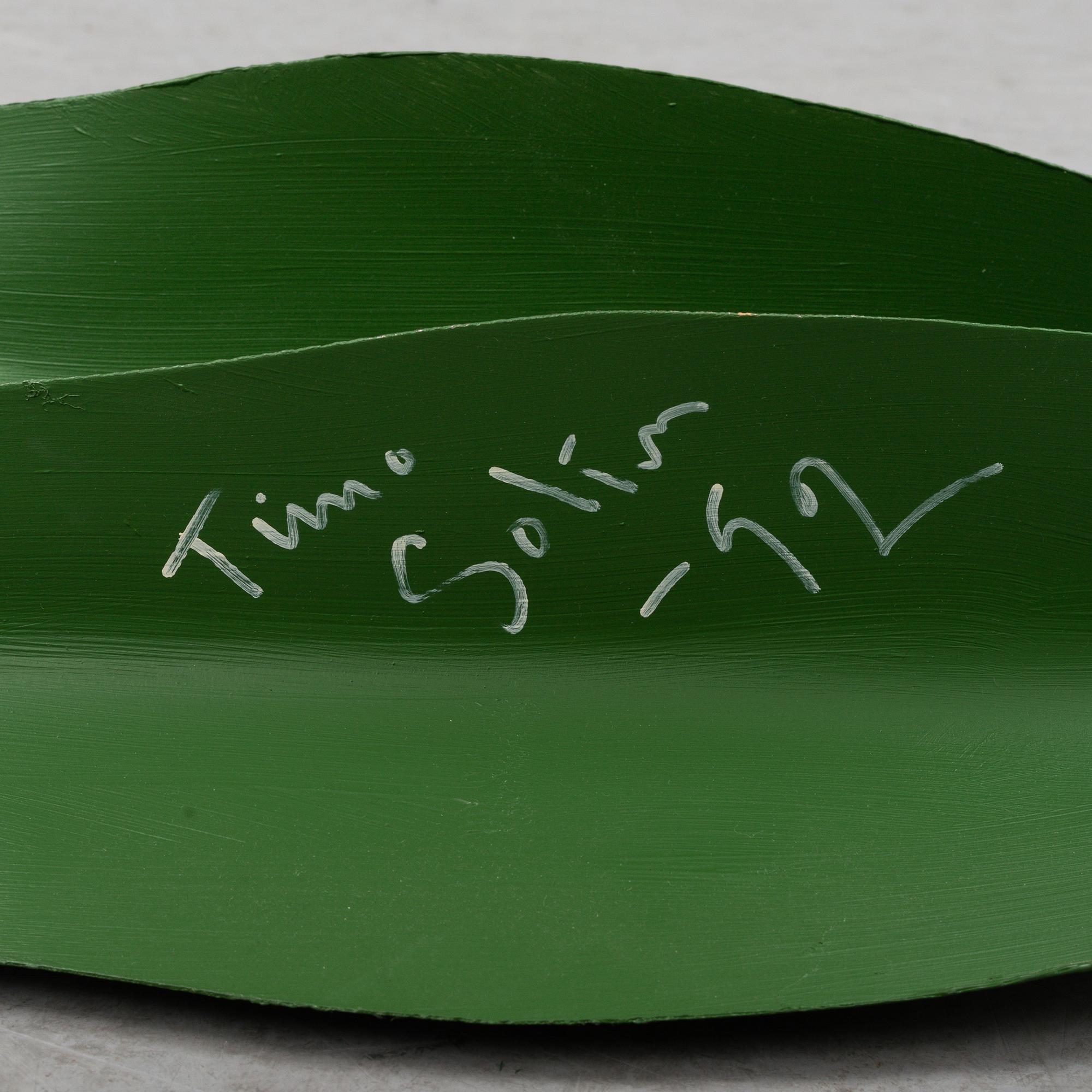 TIMO SOLIN, skulptur, målad plåt, signerad Timo Solin och daterad -92.