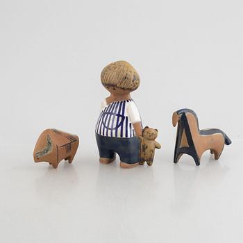 Lisa Larson, figuriner, 3 st, Gustavsberg.