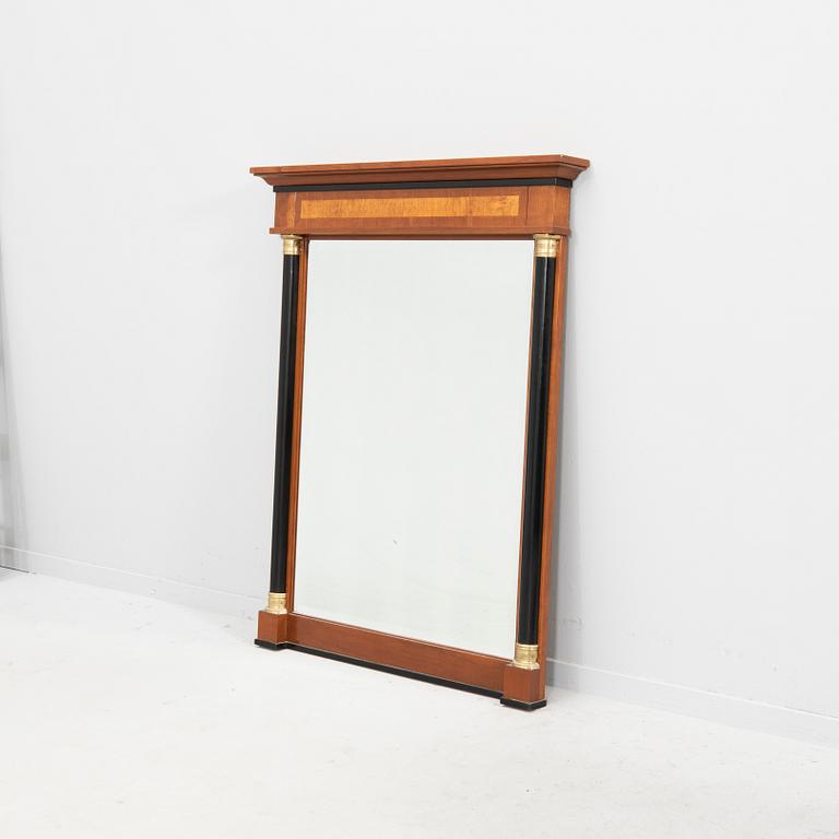 Empire-style mirror and console table, second half of the 20th century.