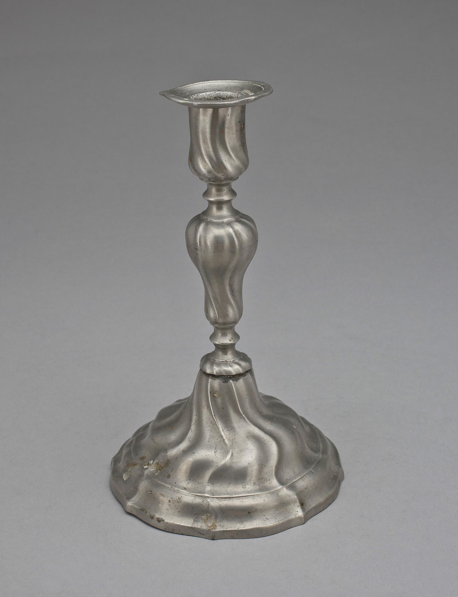 LJUSSTAKE, Tenn, Christopher Ringeltaube, Västervik, 1700-talets andra hälft.