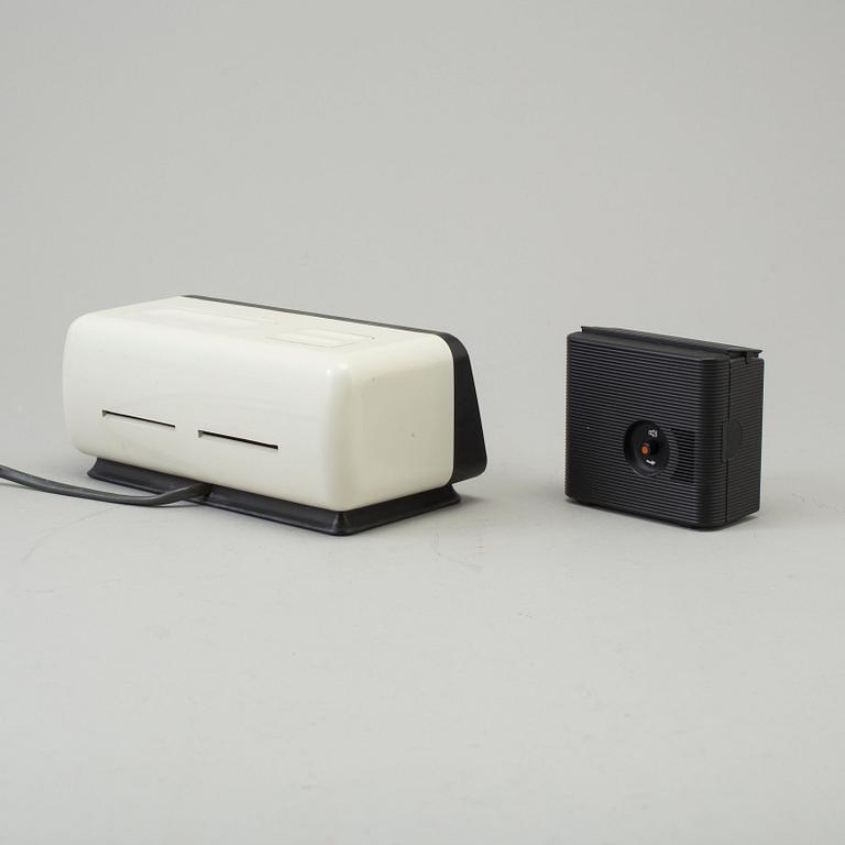 DIETER RAMS & DIETRICH LUBS, väckarklockor, 2st., Braun 1970-tal.