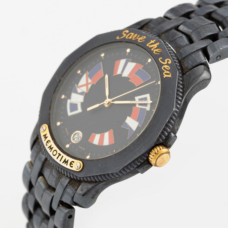 Memotime, Save the Sea, wristwatch, Corum Design, 38 mm.