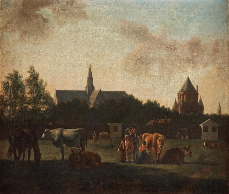 Gerrit Berckheyde Attributed to, GERRIT BERCKHEYDE, attributed to, oil on canvas.