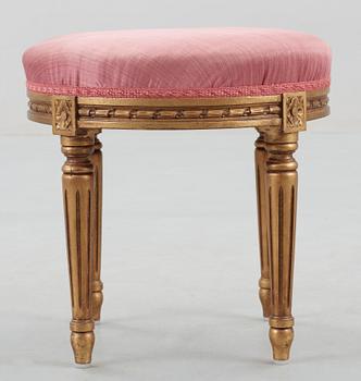 TABURETT, gustaviansk stil, 1900-talets andra hälft.