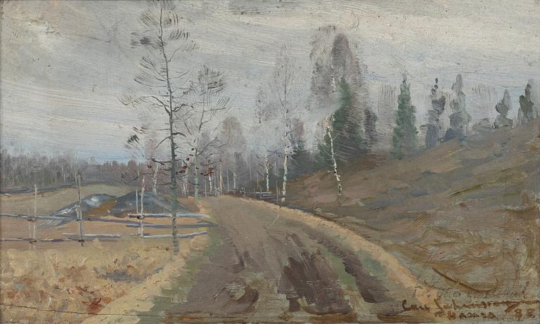 Carl Johansson, Spring Winter Landscape.