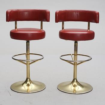 BARSTOLAR, ett par, Johanson design, Markaryd, 1960/70-tal.