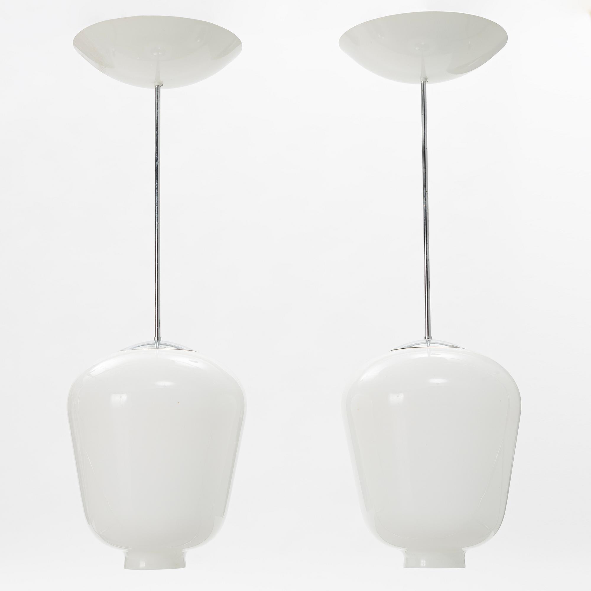 Taklampor, ett par, Zero, 1900-talets slut.