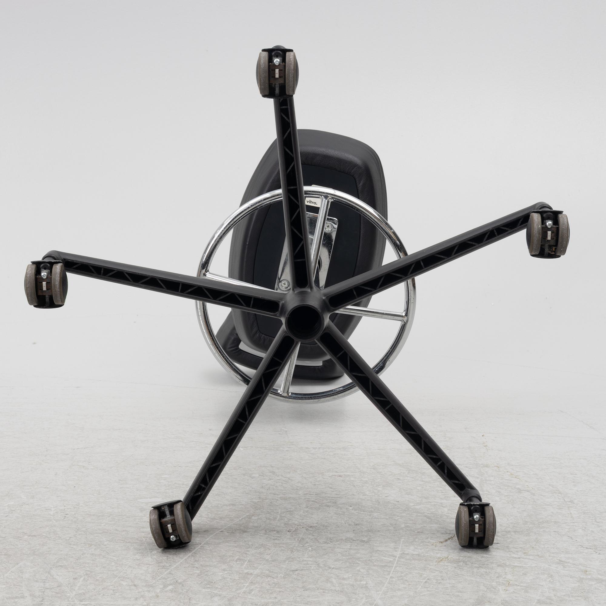 George Nelson, a pair of 'Perch Stool' swivel chairs, Vitra, 2002.