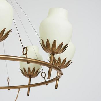 Hans Bergström, a ceiling lamp, ateljé Lyktan, Sweden 1940-50s.