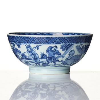 Skål, porslin. Qingdynastin, 1700-tal.