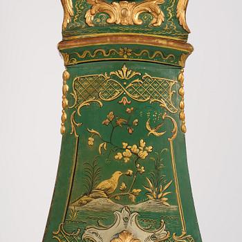 A rococo longcase clock by P. Ernst (watchmaker in Stockholm 1753-84).