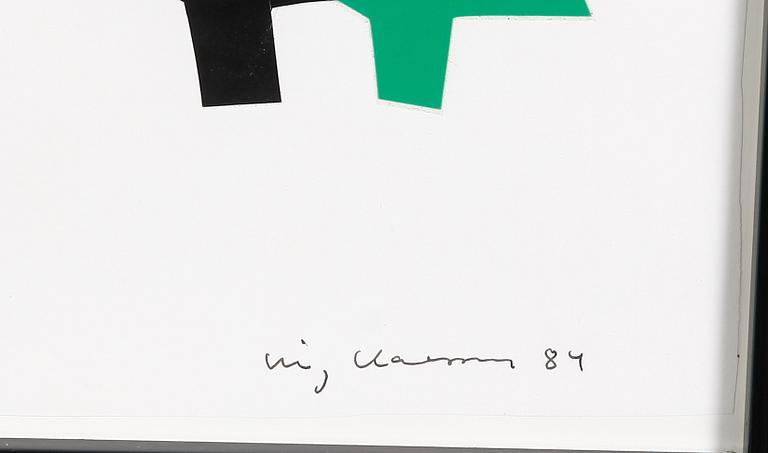 CLAESSON, STIG (SLAS), collage. Sign och dat 84.