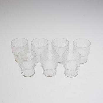 SNAPSGLAS, 7 st, "Paadar", Tapio Wirkkala, Iittala, 1900-talets slut.
