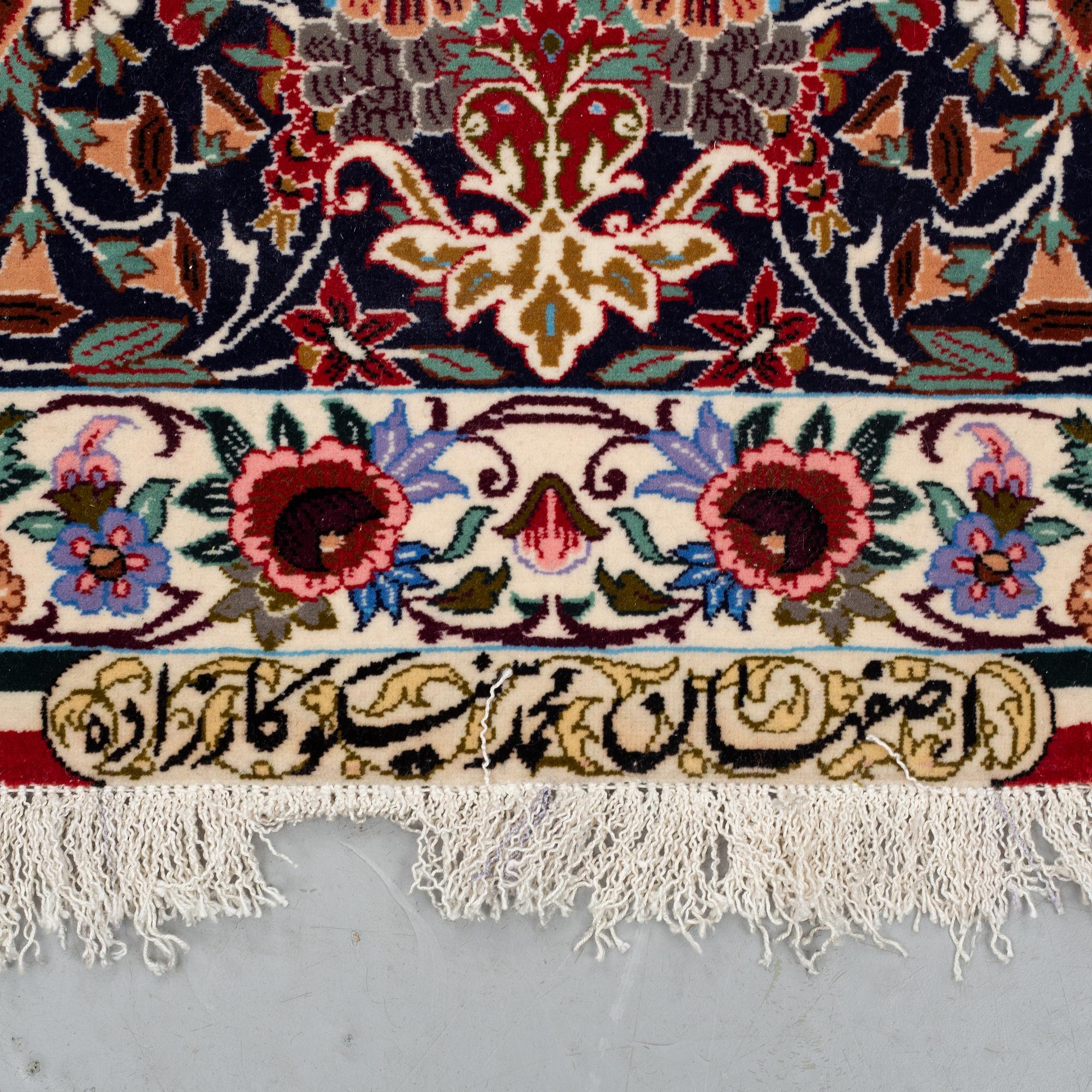 A CARPET, Esfahan, Signed Esfahan Miko Karzaadeh, around 239 x 157 cm.