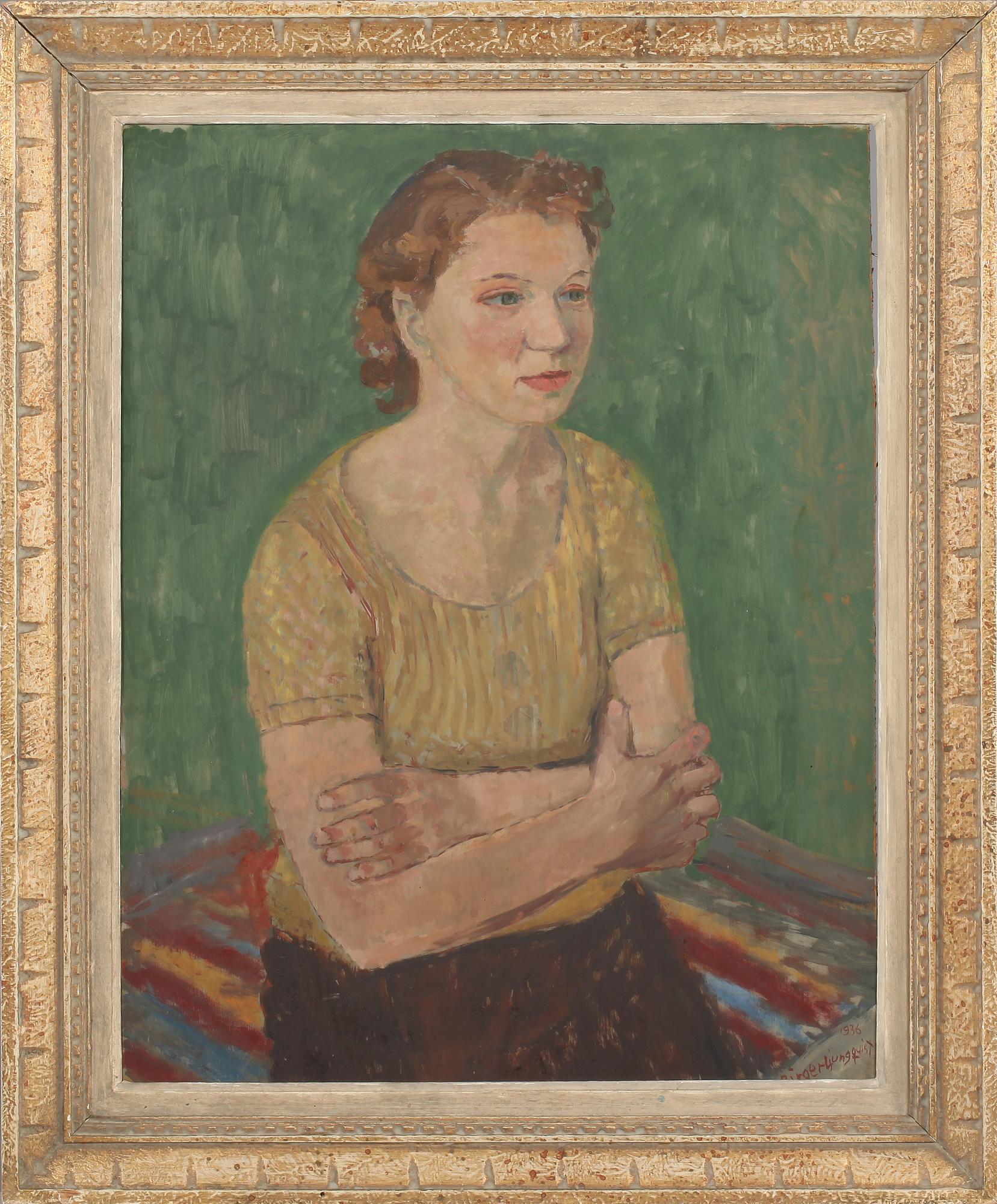 BIRGER LJUNGQUIST, olja på pannå, signerad och daterad 1936.
