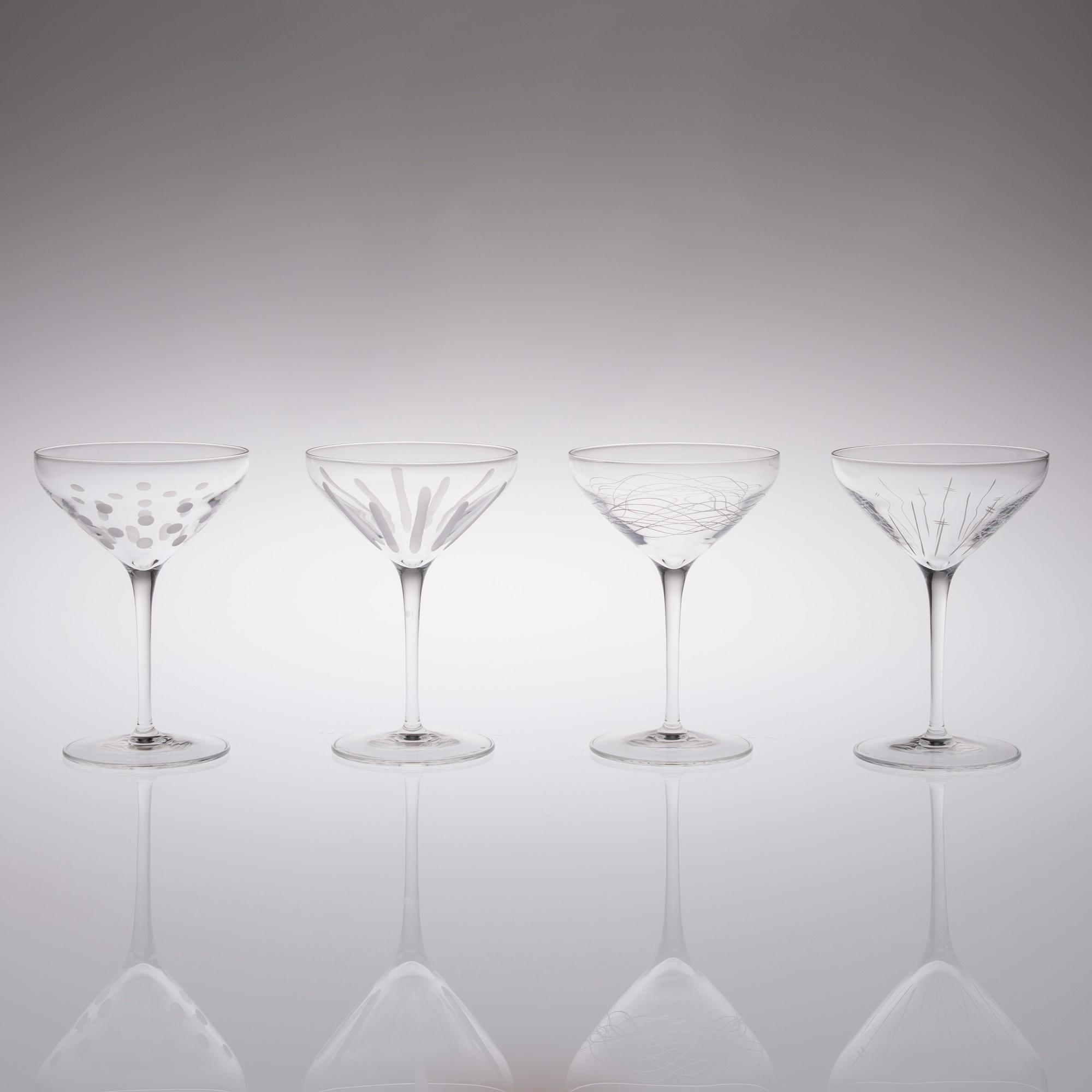 CHAMPAGNEGLAS, 12 st, 1900-talets slut.