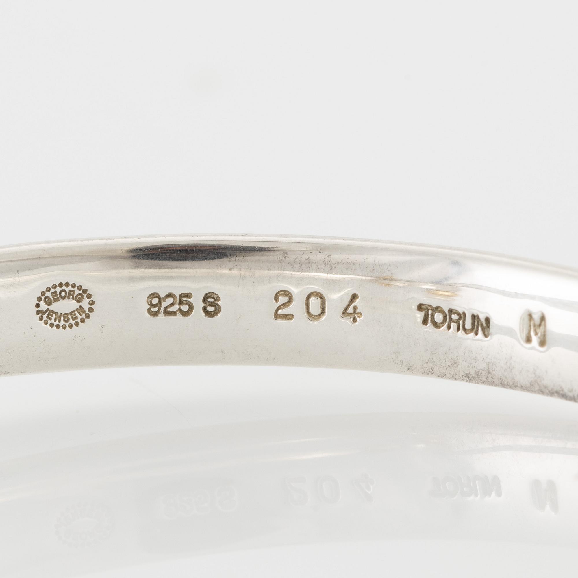 Vivianna Torun Bülow-Hübe, armband sterlingsilver, för Georg Jensen.
