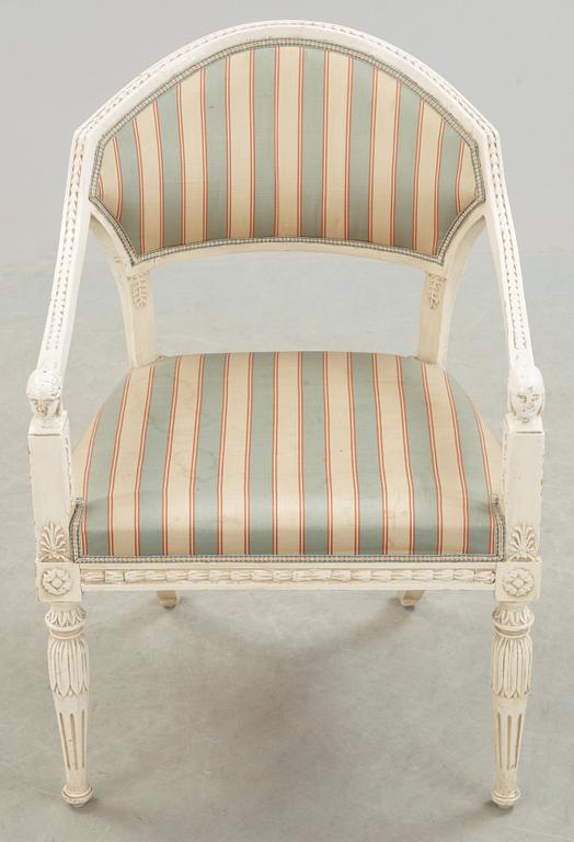 KARMSTOL, Sengustaviansk, 1800-talets början.