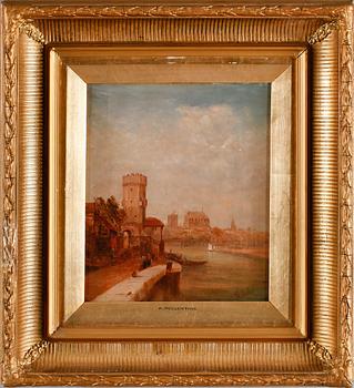 ALFRED POLLENTINE, olja på duk, signerad.