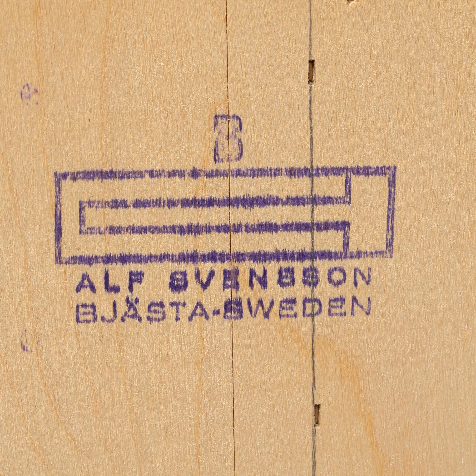 Alf Svensson An oak cabinet with vitrine.