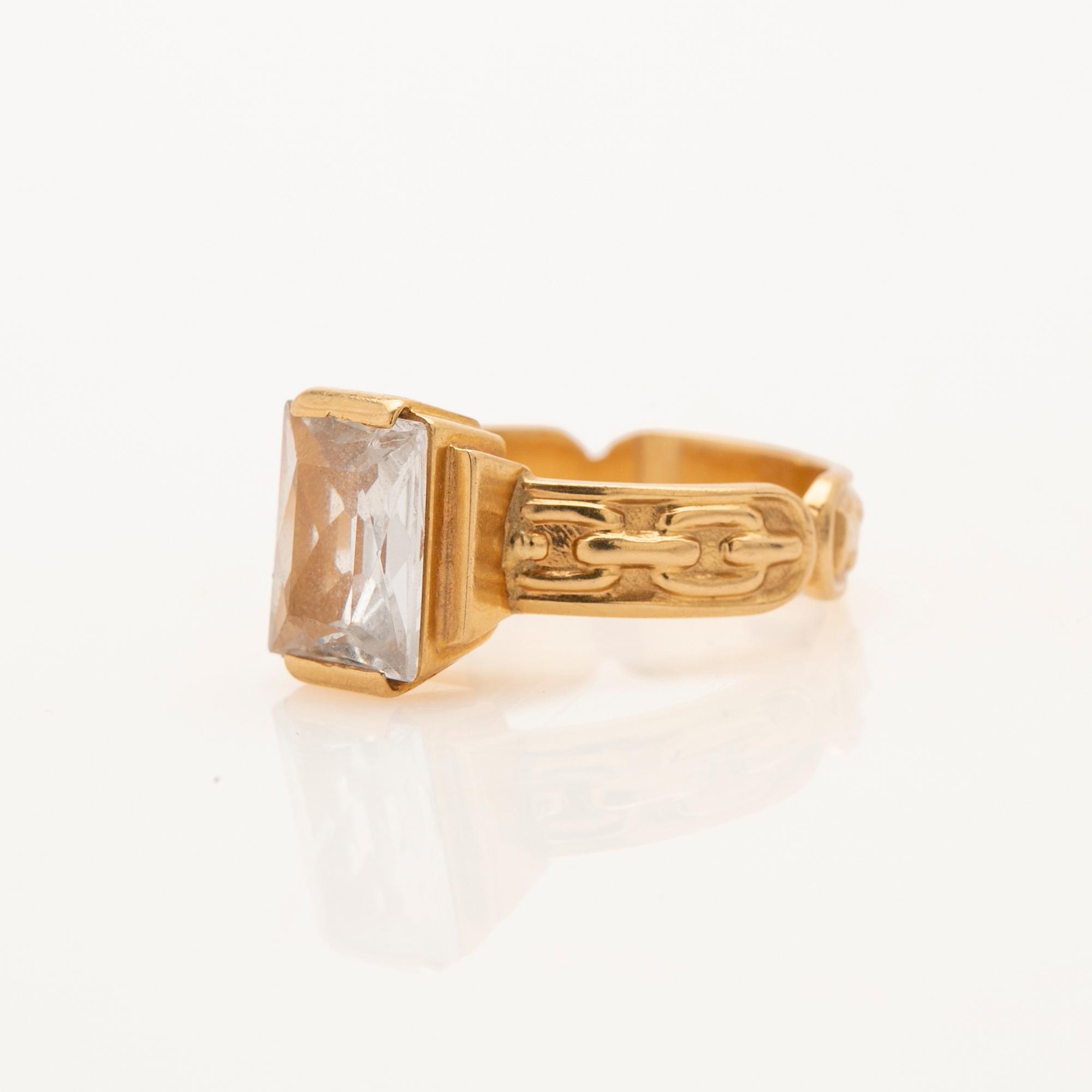Ring, 18K guld, G. Dahlgren & Co, Malmö, 1900-talets andra hälft.