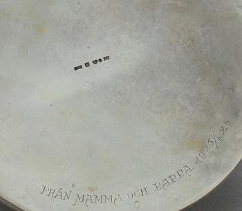 KAFFEKANNA, silver, jugend, Harry Sandelius, Lund, 1926. Vikt ca 850g.
