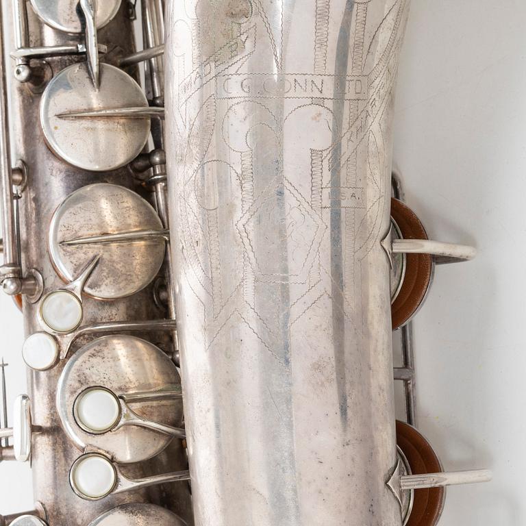 C.G. Conn, tenorsaxofon, "Naked Lady", "10M",  1935, USA.